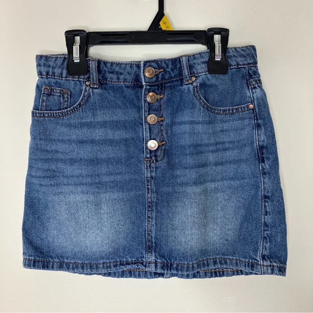 Wonder Nation girls denim skirt L 10-12